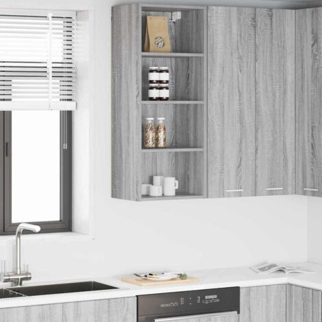 Armadio pensile Grigio Sonoma 40 x 29,5 x 100 cm vidaXL