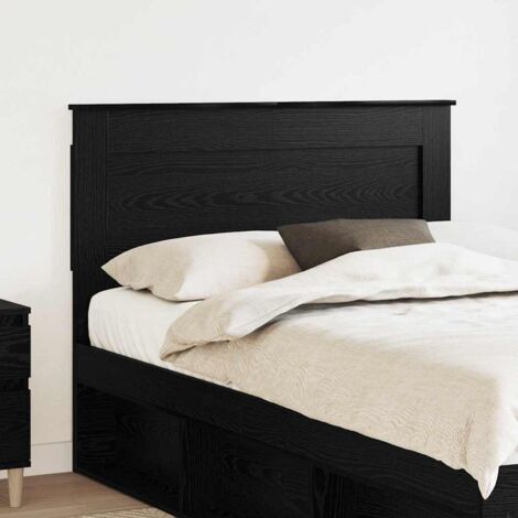 Testiera con testiera Rovere Nero 135 cm Legno multistrato vidaXL