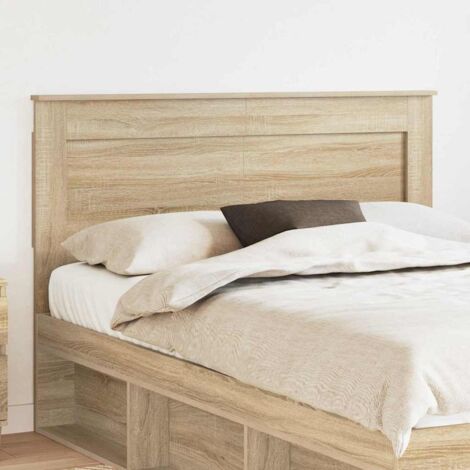 Testiera con testiera Grigio cemento 140 cm Legno multistrato vidaXL