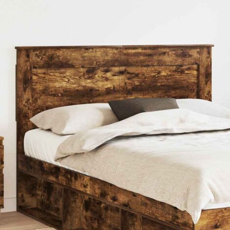 Testiera con testiera Rovere fumé 150 cm Legno multistrato vidaXL