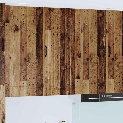 vidaXL Armadietto a muro LUCCA Legno antico 50 x 31 x 100 cm