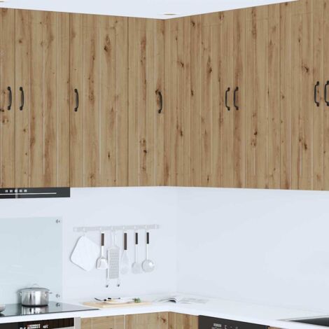 vidaXL Mobile angolare per parete LUCCA Rovere Artigianale