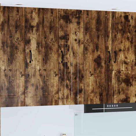 vidaXL Armadietto a muro LUCCA Rovere Fumo 30 x 31 x 100 cm