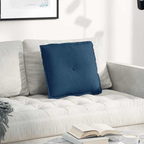 Cuscino per Schiena Blu 50 x 19 x 45 cm Tessuto vidaXL