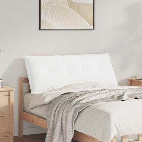 Cuscino per Schiena Bianco 120 x 19 x 50 cm Tessuto vidaXL