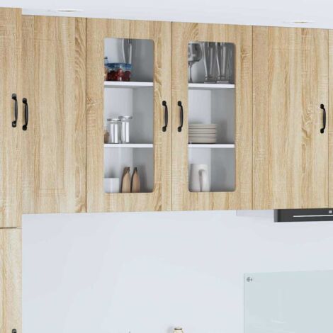 vidaXL Pannello lavastoviglie Kalmar 2 pcs Rovere Sonoma