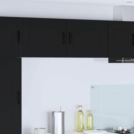 vidaXL Pannello lavastoviglie Kalmar 2 pcs Nero 50 x 31 x 40 cm