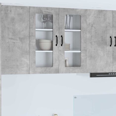 vidaXL Pannello lavastoviglie Kalmar Grigio cemento 80 x 31 x 80 cm