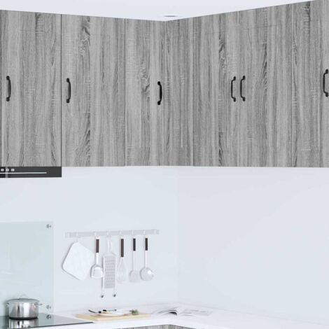 vidaXL Pannello lavastoviglie Kalmar Grigio Sonoma 57 x 57 x 80 cm