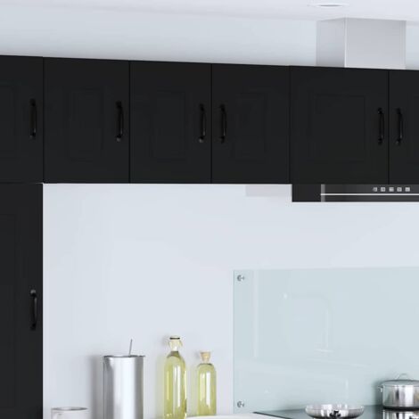 vidaXL Pannello lavastoviglie Kalmar 2 pcs Nero 30 x 31 x 40 cm