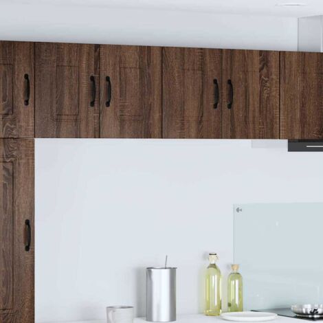 vidaXL Pannello lavastoviglie Kalmar 2 pcs Rovere Marrone