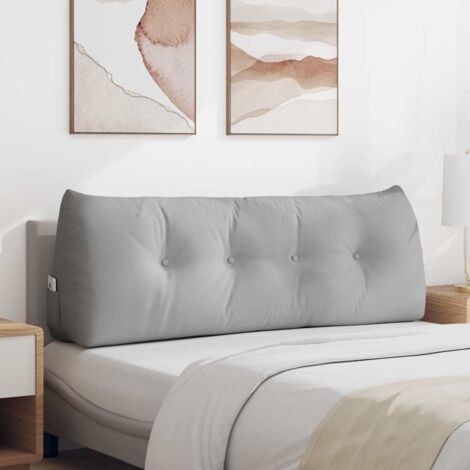 Cuscino per Schiena Grigio Nuvola 140 x 24 x 50 cm Tessuto vidaXL
