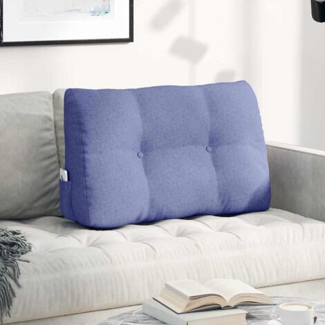Cuscino per Schiena Blu jeans 80 x 24 x 50 cm Tessuto vidaXL