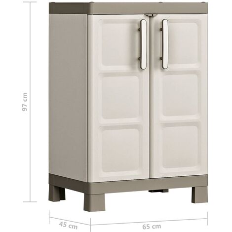 Armadietto Basso Excellence Beige e Talpa 97 cm Keter