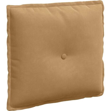 Cuscino per Schiena Marrone 50 x 45 cm Tessuto in Cords vidaXL