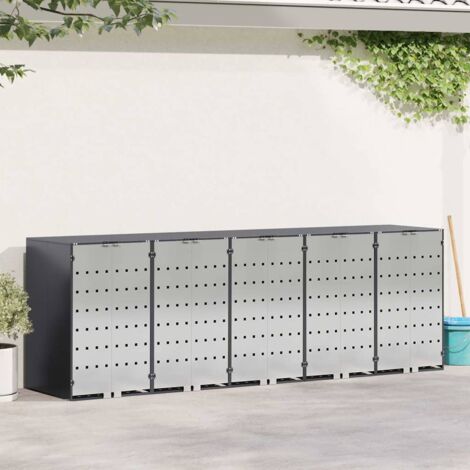 Contenitore per Rifiuti per 3 Bidoni 340 x 77.5 x 115.5 cm vidaXL