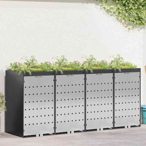 Contenitore per Rifiuti per 3 Bidoni 340 x 77.5 x 115.5 cm vidaXL