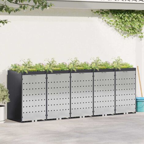 Contenitore per Rifiuti per 3 Bidoni 340 x 77.5 x 115.5 cm vidaXL