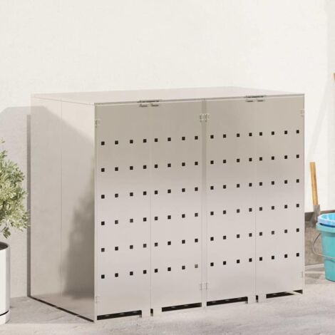Contenitore per Rifiuti per 3 Bidoni 340 x 77.5 x 115.5 cm vidaXL