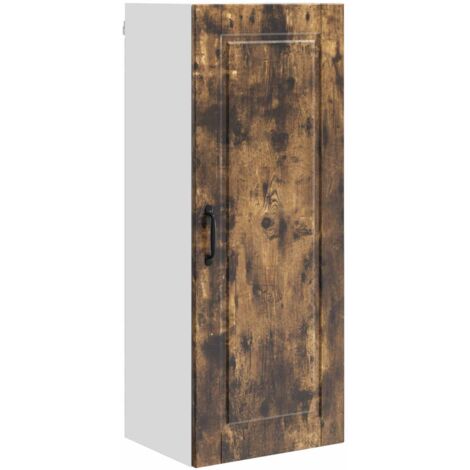 vidaXL Armadietto a muro PORTO Rovere fumé 40 x 31 x 100 cm