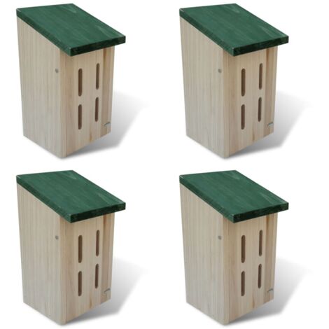 Set 4 pz Casetta nido per farfalle 14 x 15 x 22 cm vidaXL