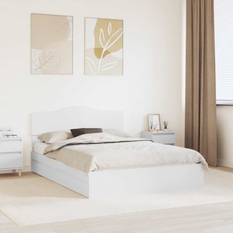 Letto con Contenitore Bianco 160 x 200 cm Legno multistrato vidaXL