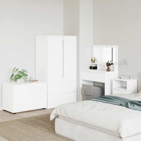 Armadio Bianco 80 x 48 x 57 cm Legno multistrato vidaXL