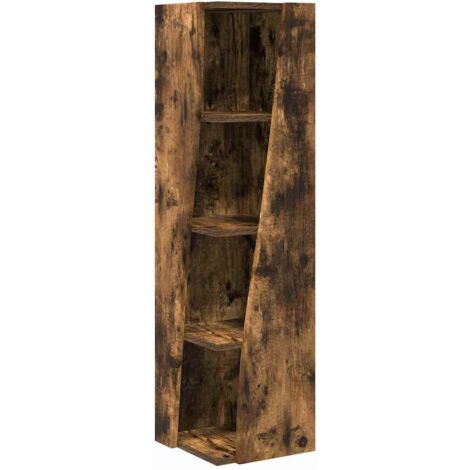 Mobile angolare Rovere fumé 27,5x27x102cm Legno multistrato vidaXL