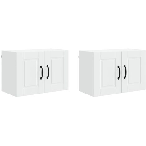 vidaXL Armadietto a muro PORTO 2 pcs Bianco 60 x 31 x 40 cm