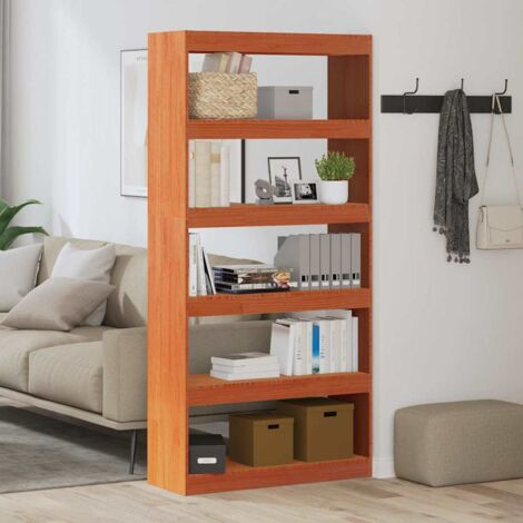 Armadio per Libri Marrone cerato 80 x 30 x 167,5 cm vidaXL