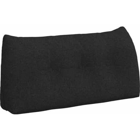 Cuscino per Schiena Nero 100 x 24 x 50 cm Tessuto vidaXL