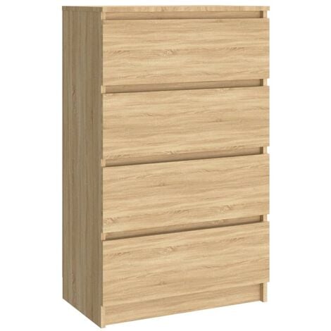 vidaXL Credenza Rovere Sonoma 60x35x98,5 cm in Legno Multistrato