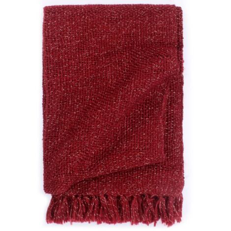Coperta Borgogna 220 x 250 cm Poliestere vidaXL (1/5)