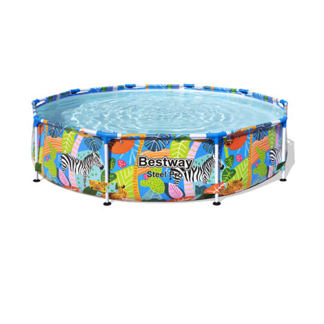 BESTWAY STEEL PRO PISCINA FUORI TERRA 305X66 CM CON STAMPA COLORATA