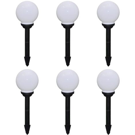 Lampade da Sentiero 6 pz LED 20 cm con Picchetto