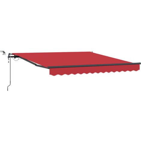 Tessuto per Tenda Rosso 350 x 250 cm Poliestere vidaXL