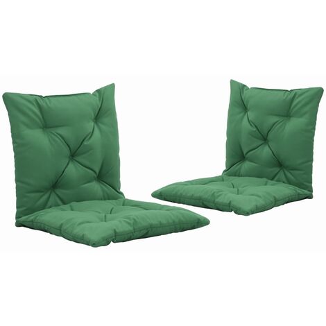 180 x 50 x 5 cm Set di 2 cuscini per sedia a sdraio imbottiti a righe colore verde 