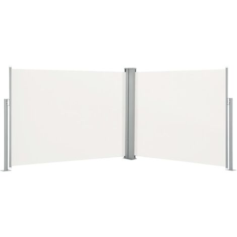 vidaXL Tenda Laterale Retrattile Crema 140x1000 cm