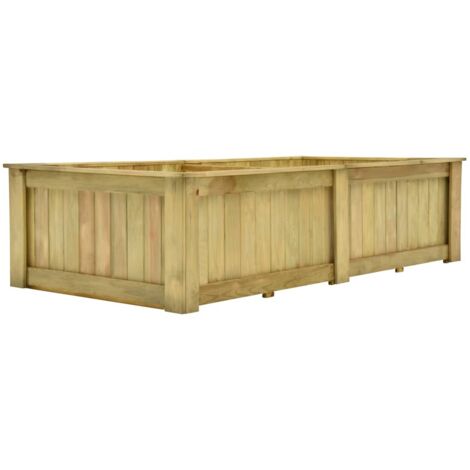 Fioriera Rialzata 196x100x50 cm in Legno di Pino Impregnato vidaXL