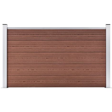 Pannello di Recinzione in WPC 180x105 cm Marrone vidaXL (1/5)