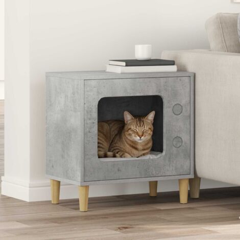 Casa per Gatti Calcestruzzo 51 x 30 x 52 cm Legno multistrato vidaXL