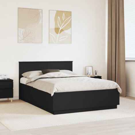 Struttura del letto Nero 150 x 200 cm Legno multistrato vidaXL (1/5)