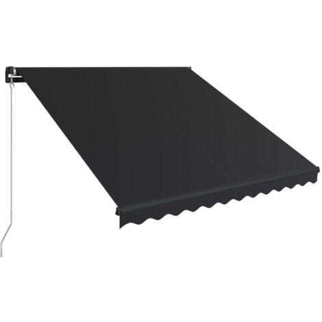 Tenda da Sole Retrattile Manuale 300x250 cm Antracite vidaXL