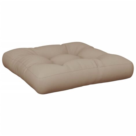 Cuscino per Pallet Tortora 60x61,5x10 cm in Tessuto vidaXL (1/5)