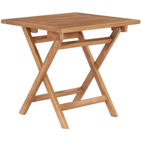 vidaXL Tavolo da Giardino Pieghevole 45x45x45 cm in Legno di Teak