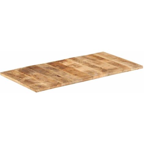Piano Tavolo in Legno Massello Mango 25-27 mm 120x60 cm vidaXL