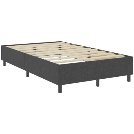 vidaXL Letto a Molle Grigio in Tessuto 120x200 cm