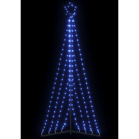 vidaXL Albero di Natale a LED 339 LED Blu 187 cm (1/5)