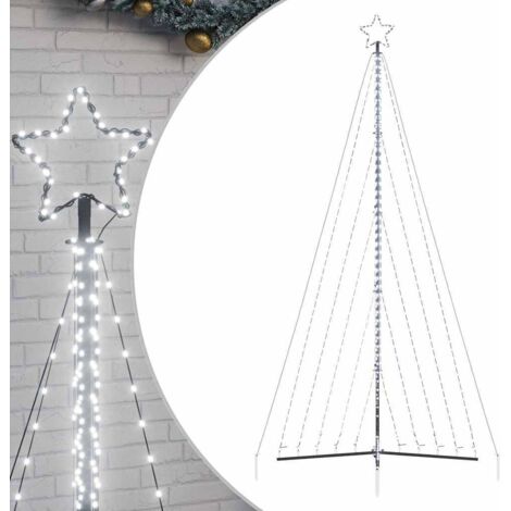 vidaXL Albero di Natale a LED 570 LED Bianco Freddo 399 cm (1/5)