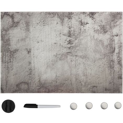 Lavagna Magnetica a Parete in Vetro 50x30 cm vidaXL